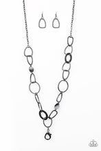 Load image into Gallery viewer, Metro Nouveau - Black - Lanyard - Paparazzi