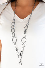 Load image into Gallery viewer, Metro Nouveau - Black - Lanyard - Paparazzi
