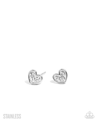 All My Affection - White - Stainless Steel - Paparazzi