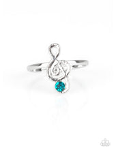 Load image into Gallery viewer, Starlet Shimmer - Treble Clef Rhinestone Ring - Paparazzi