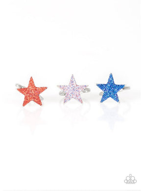 Starlet Shimmer - Glitter Star Ring - Paparazzi