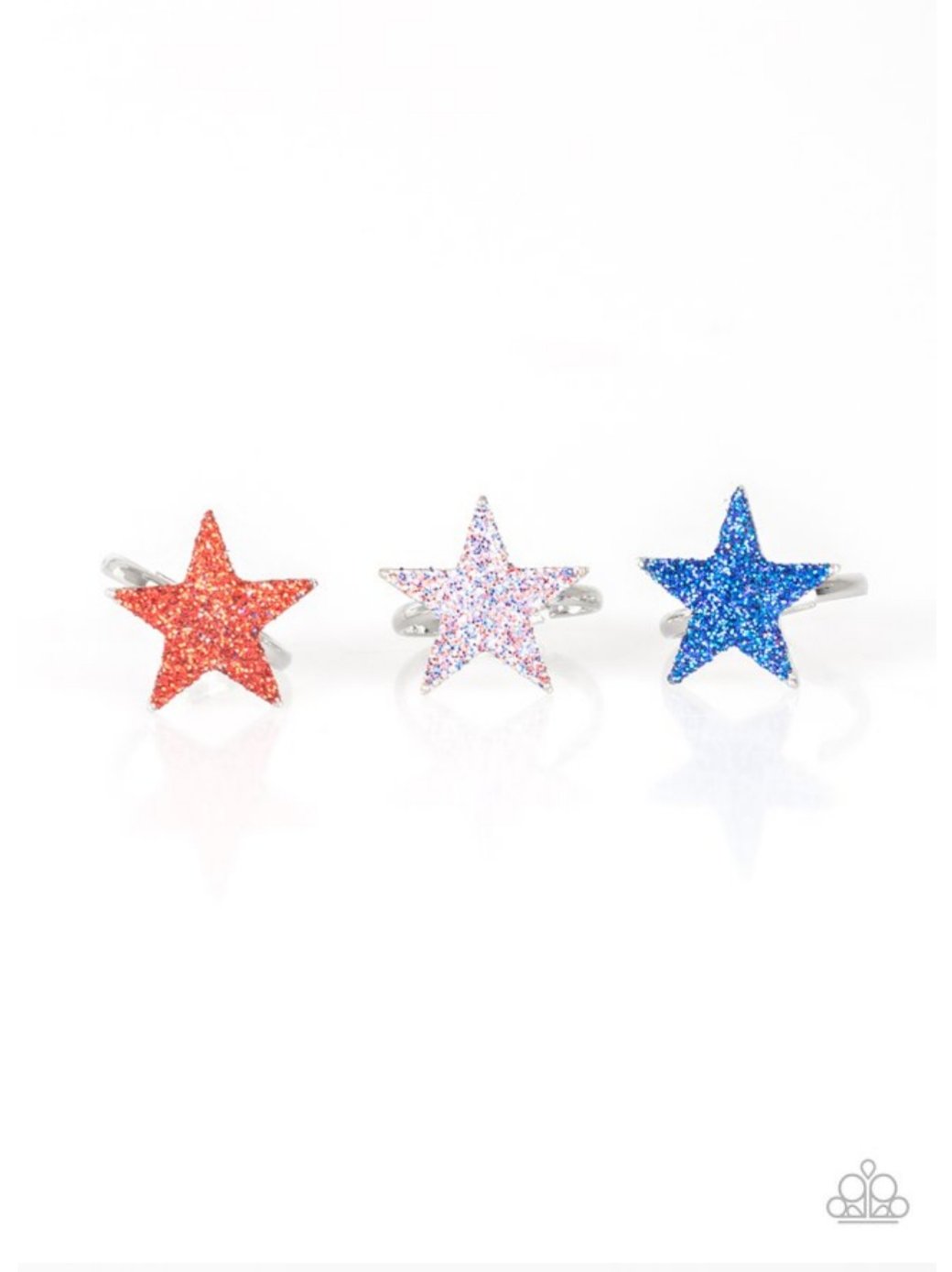 Starlet Shimmer - Glitter Star Ring - Paparazzi