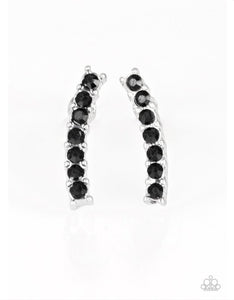 Starlet Shimmer - Rhinestone Earrings - Paparazzi