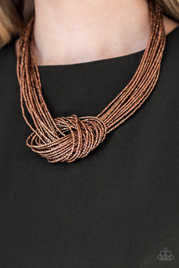 Knotted Knockout - Copper - Paparazzi