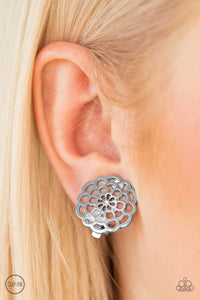 Carefree Carnation - Silver Clip-On