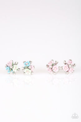 Starlet Shimmer - Resin Flower Bouquet Earrings - Paparazzi