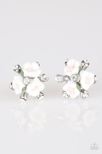Starlet Shimmer - Resin Flower Bouquet Earrings - Paparazzi