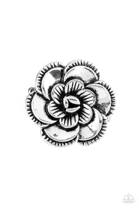 FLOWERBED and Breakfast - Silver - Paparazzi