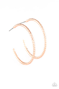 HOOP, Line, and Sinker - Rose Gold - Paparazzi
