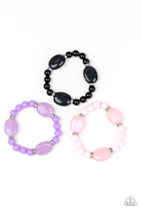 Starlet Shimmer - Glassy Beaded Bracelets