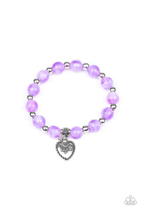 Starlet Shimmer Heart Charm "Love" Bracelet