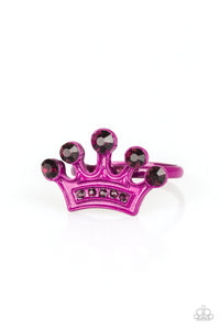 Starlet Shimmer Rhinestone Crown Ring