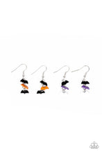 Load image into Gallery viewer, Starlet Shimmer - Halloween Bat Earrings - Paparazzi