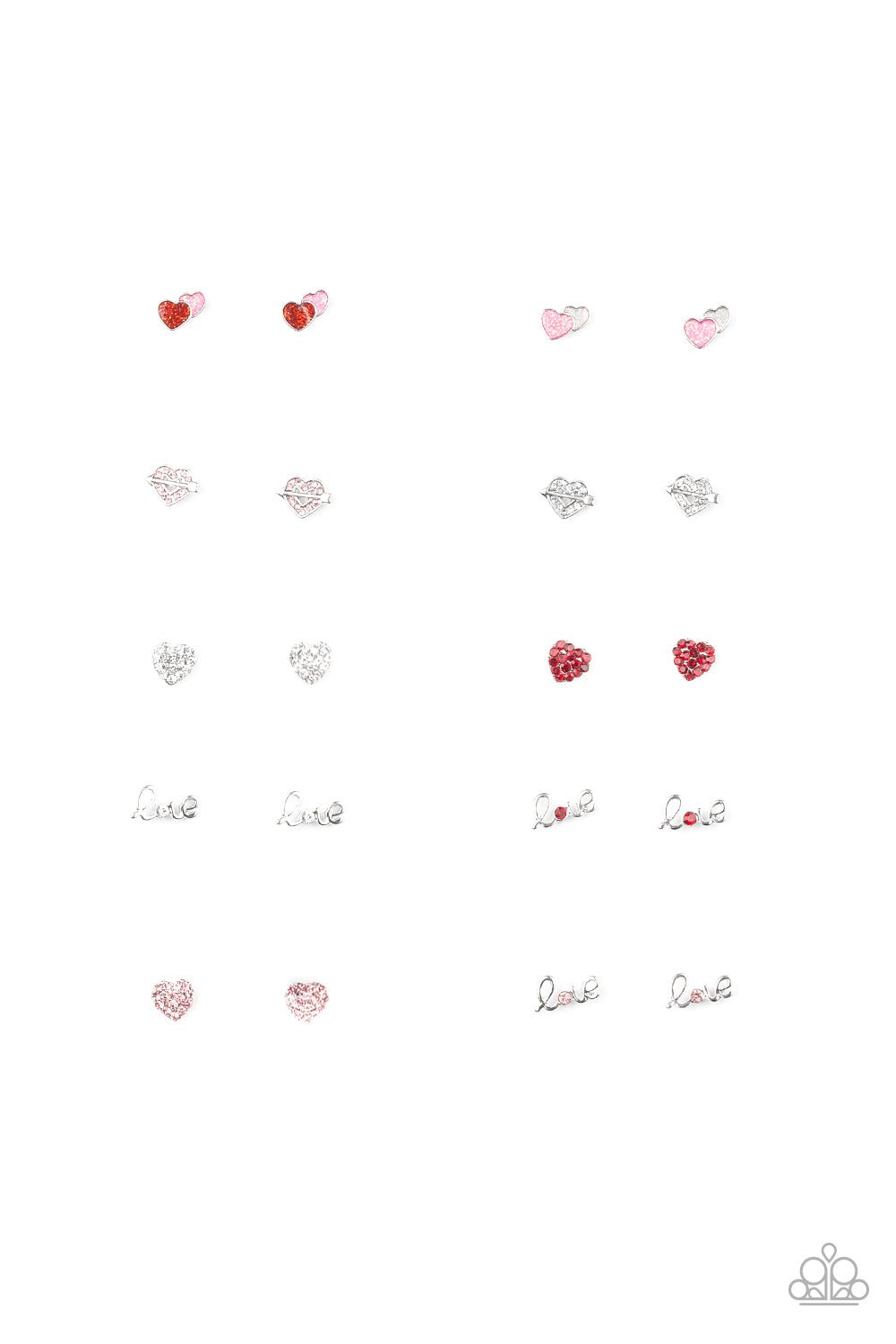 Starlet Shimmer Heart/Love Earrings