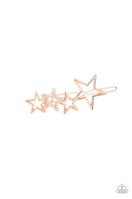 From STAR To Finish - Copper - Hair Clip - Paparazzi