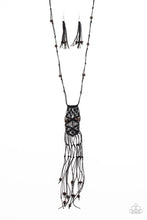 Load image into Gallery viewer, Macrame Majesty - Black - Paparazzi