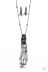 Macrame Majesty - Black - Paparazzi