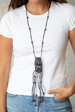 Macrame Majesty - Black - Paparazzi