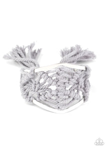 Macrame Mode - Silver - Paparazzi