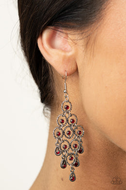 Chandelier Cameo - Red - Paparazzi