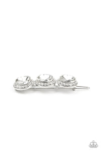 SPOTLIGHT It Up - White - Hair Clip - Paparazzi