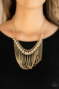 Flaunt Your Fringe - Gold - Paparazzi