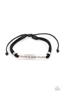 To Live, To Learn, To Love - Black - Paparazzi