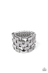Checkered Couture - Silver - Paparazzi