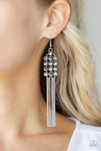 Load image into Gallery viewer, Tasteful Tassel - Silver - Paparazzi