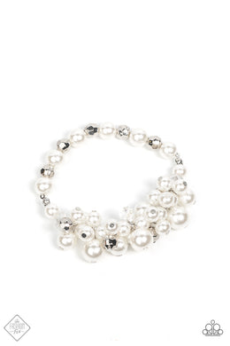 Elegantly Exaggerated - White - Paparazzi