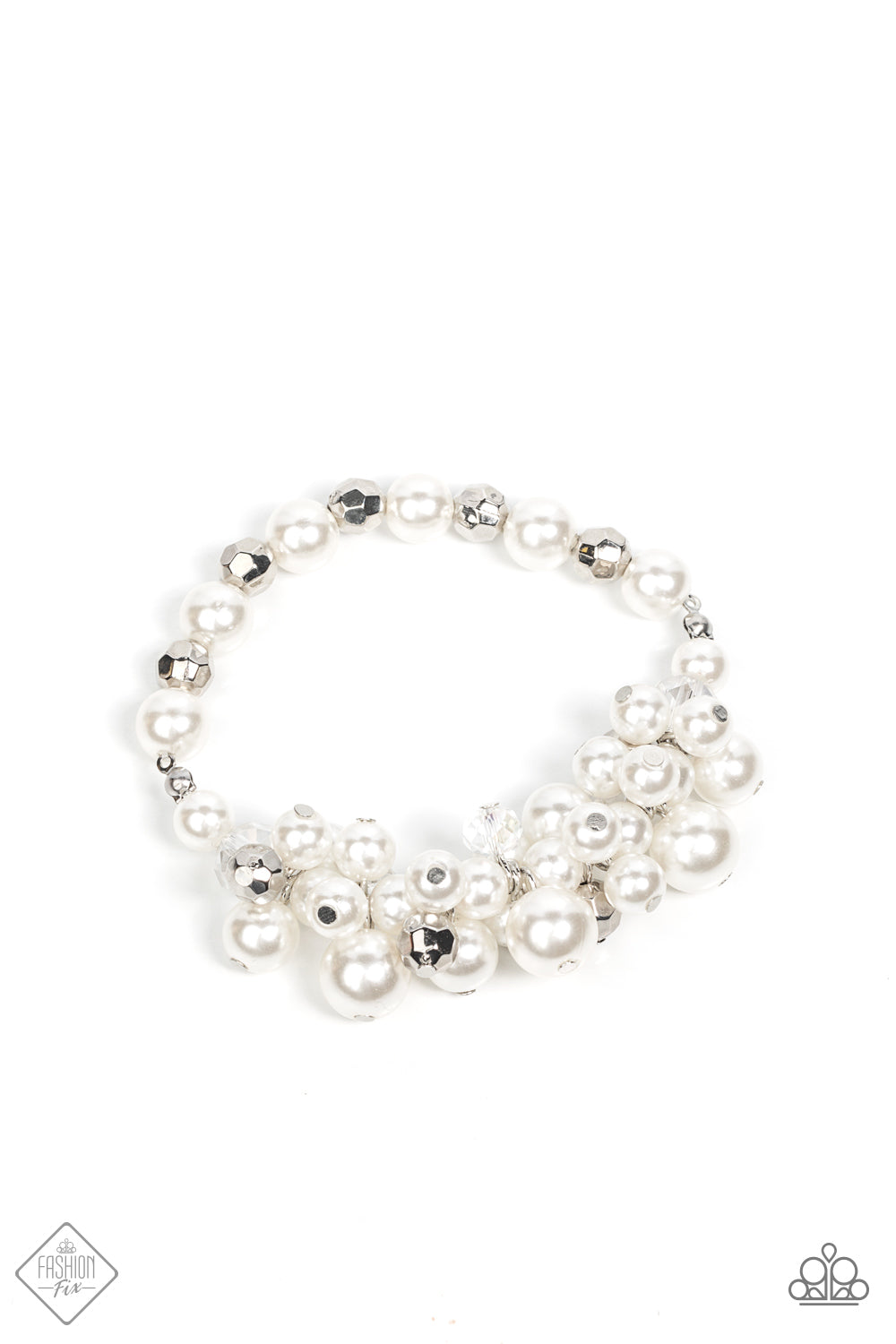 Elegantly Exaggerated - White - Paparazzi