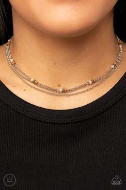 Bountifully Beaded - Multi - Choker - Paparazzi