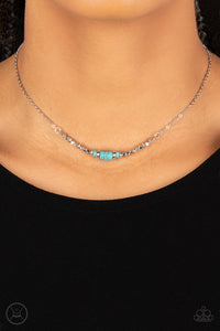 Retro Rejuvenation - Blue Choker - Paparazzi