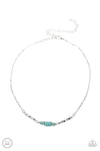 Retro Rejuvenation - Blue Choker - Paparazzi