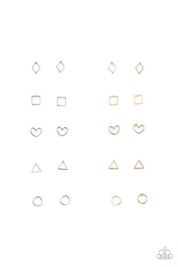 Starlet Shimmer - Gold/Silver Earrings
