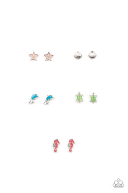 Starlet Shimmer Earrings - Dolphin, Turtle, Starfish, Seahorse, Seashell - Paparazzi