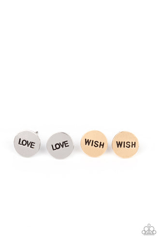 Starlet Shimmer Earrings - Love, Wish, Dream, Wander, Hope - Paparazzi