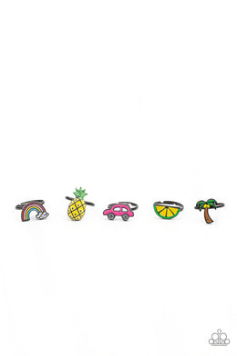 Starlet Shimmer Rings - Rainbow, Pineapple, Car, Lemon, Palm Tree - Paparazzi